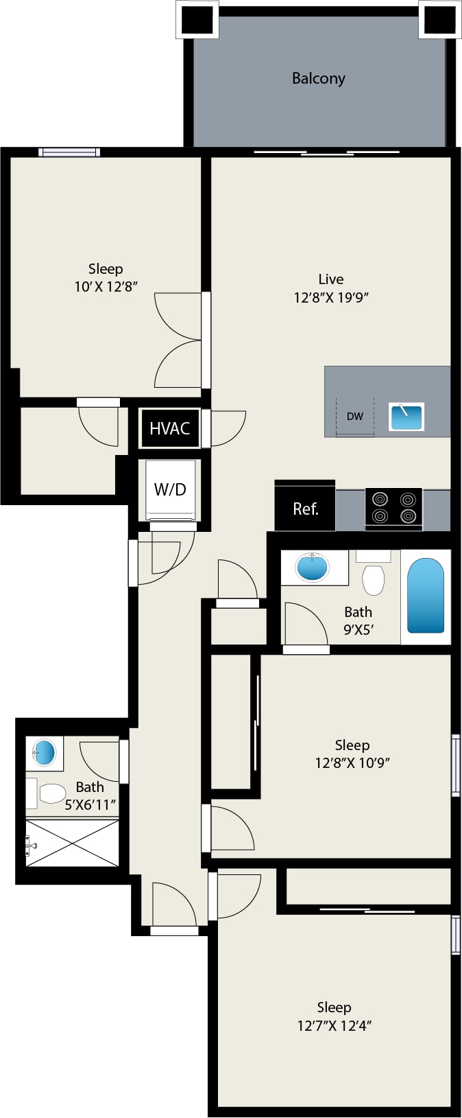Belmont by Reside Flats – 212B