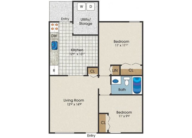 Dunfield Apartments & Townhomes – E039