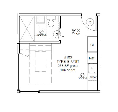 Jupiter Apartments – Studio - 238 sqft