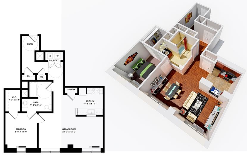 Skyline Tower – 1 Bedroom Large
