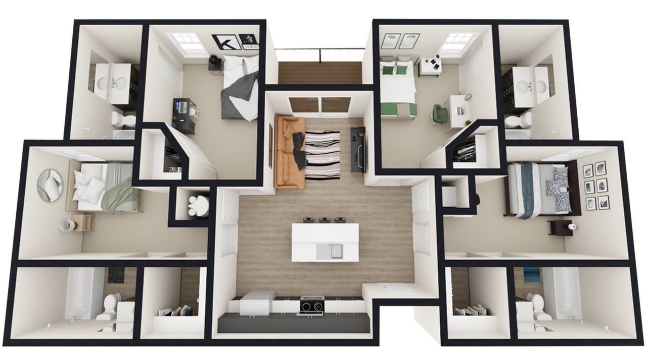 The Landing College Station – Standard - Priced By Bed