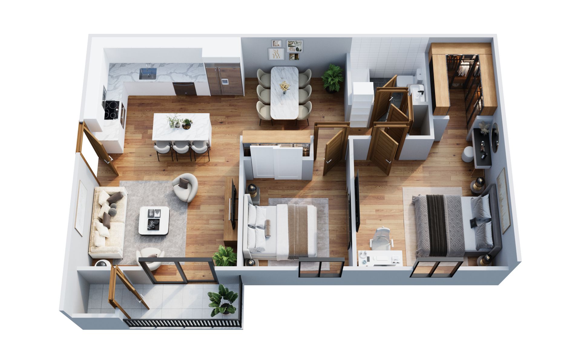 Parkhaven Apartments – 2 beds, 1 bath, $1139