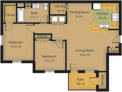 Northlake Farms – 2 Bed 1 Bath