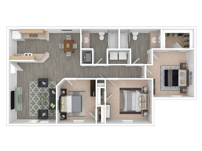 The Peaks of Knoxville – Afforable Three Bedroom Two Bath 60%