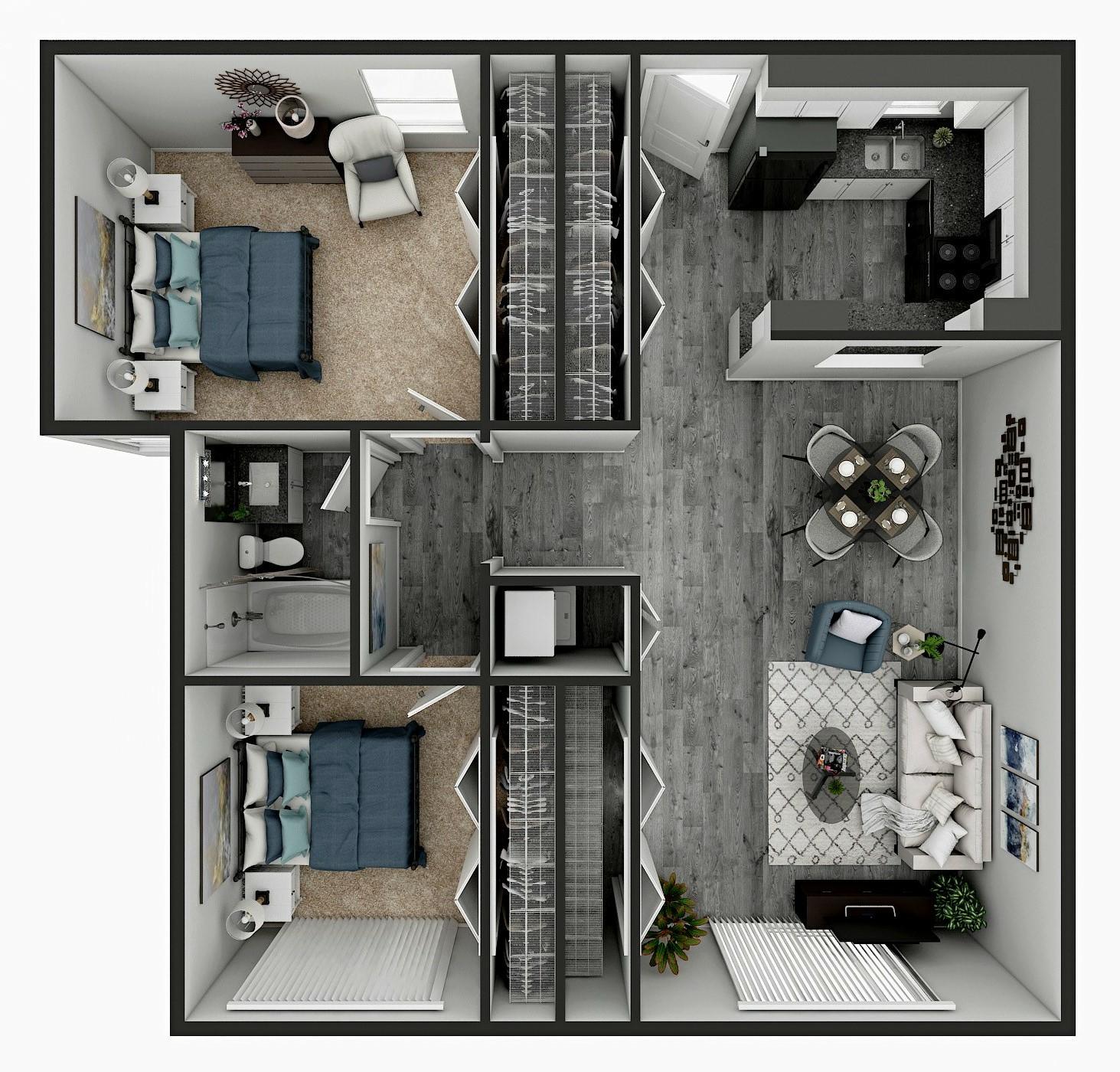 The Pops Apartments – 2-2-H