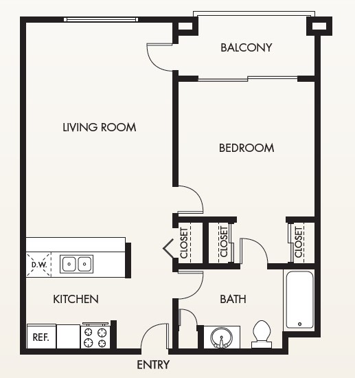 Plaza on California – 1 bed, 1 bath, $1830