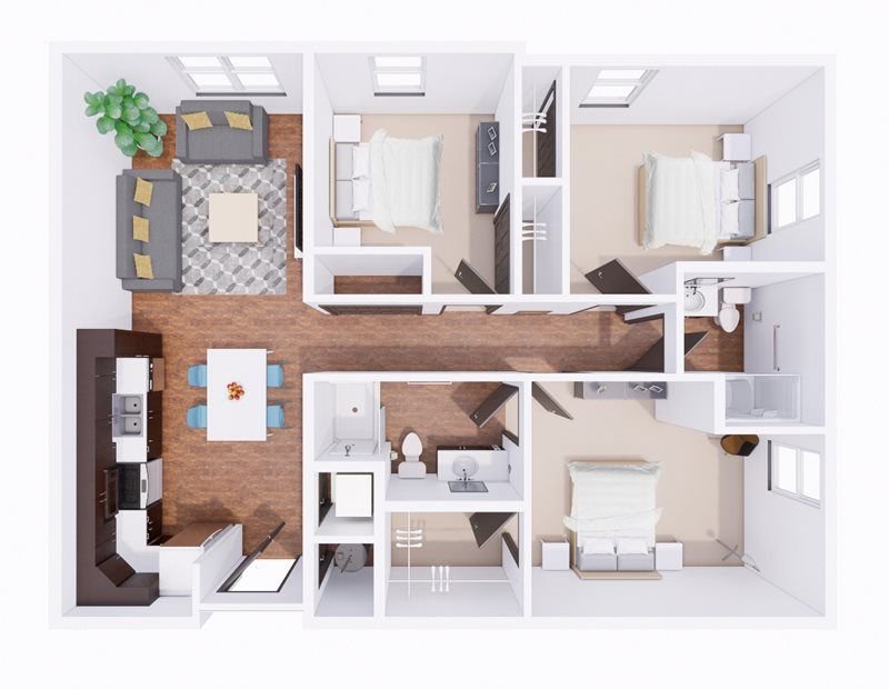 Union at Crescent – 3 Bed 2 Bath