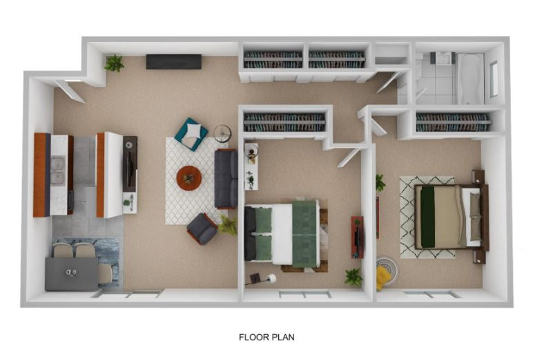 Seasons Park Apartments – 2 Bedroom, Type A, Income Restrictions