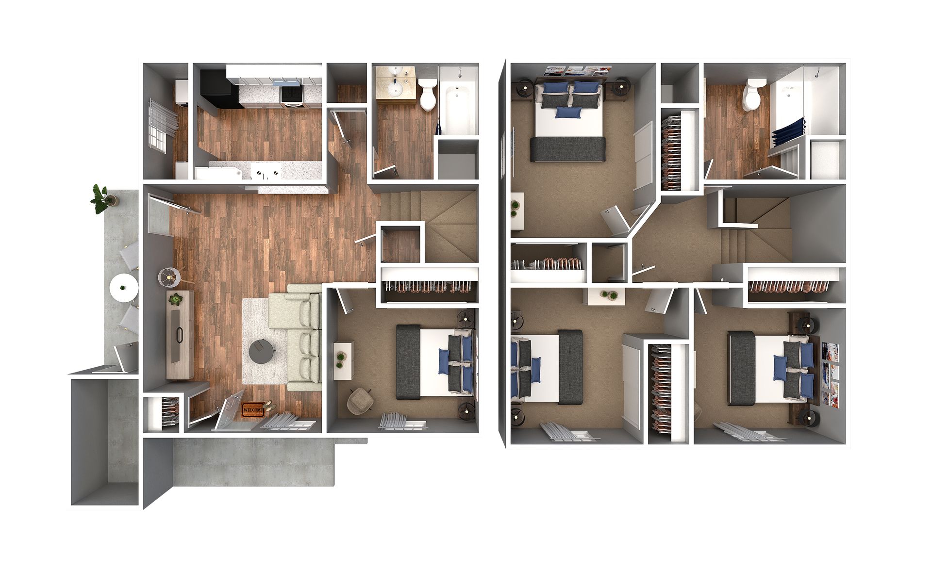 The Reserve at Franklin Glenn – 2 beds, 2 baths, $1210