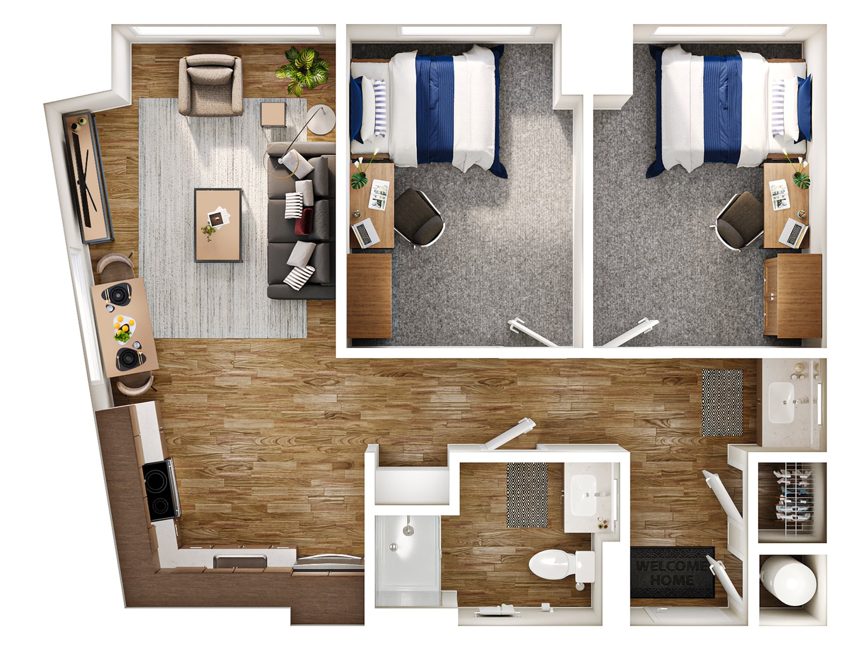 View – 2BR/1BA