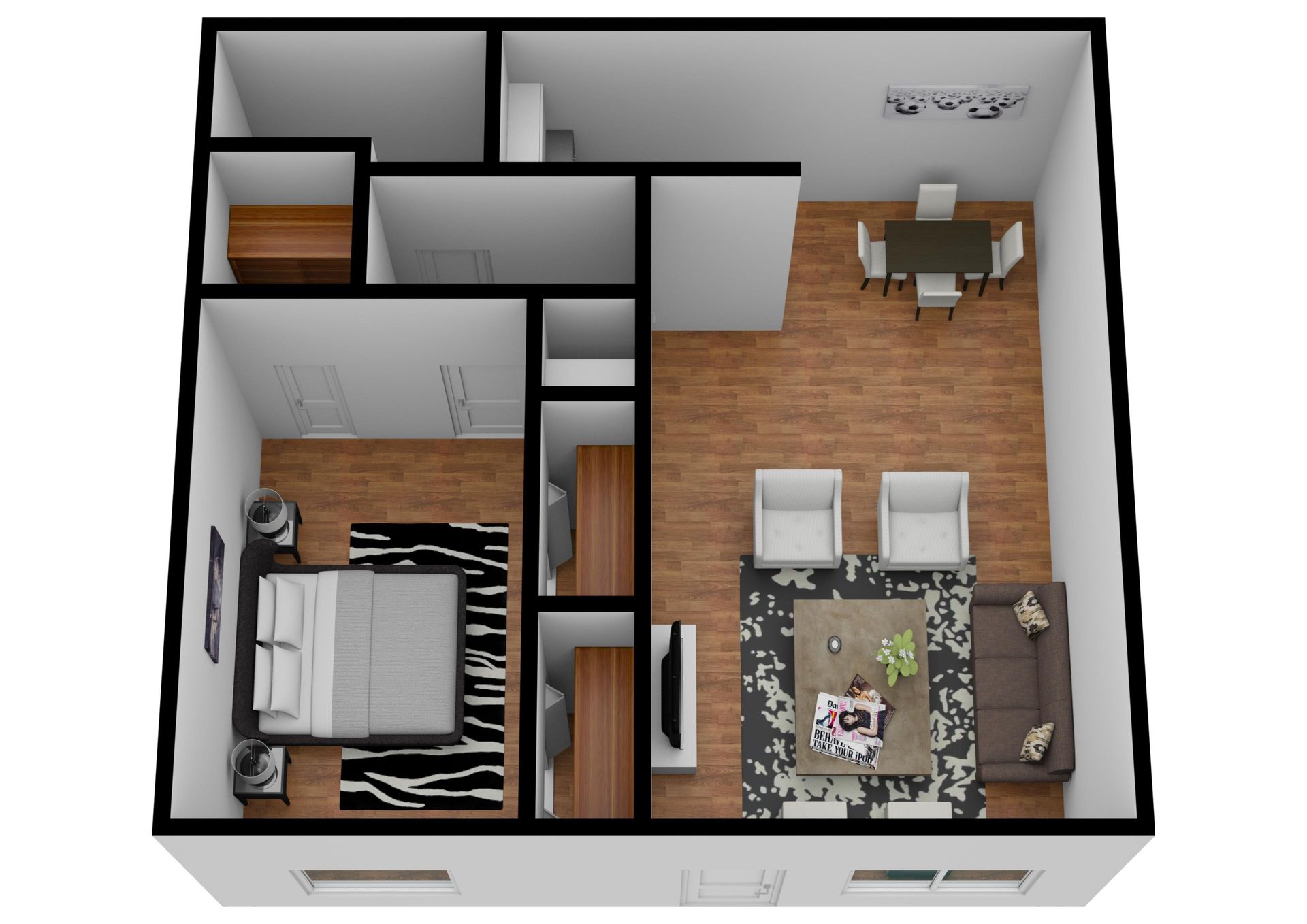 Riverbank – 1 bed, 1 bath, $915