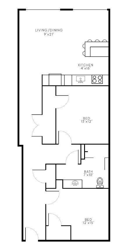 Riverwalk Apartments – 105W