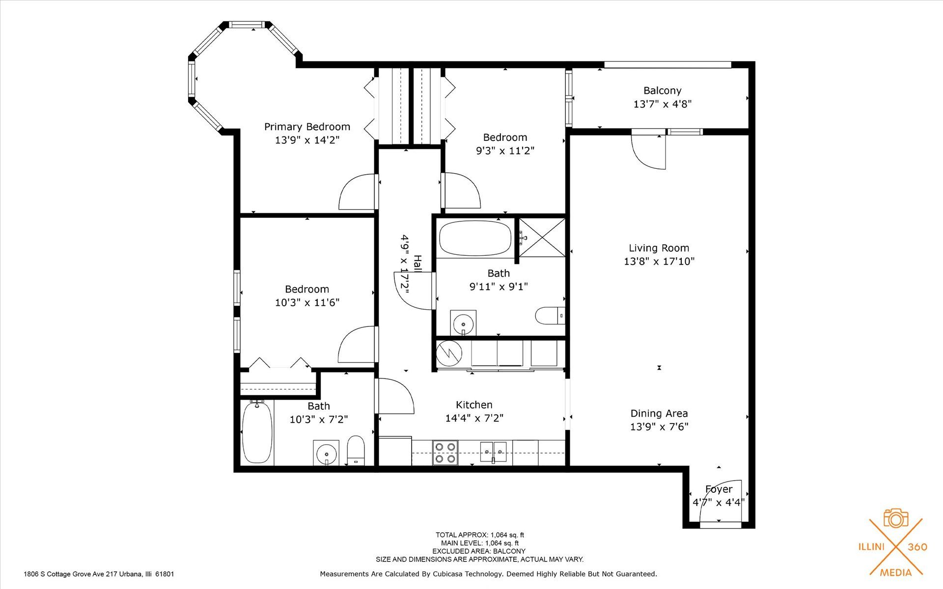 1806 S Cottage Grove Ave – 3 beds, 2 baths, $1295