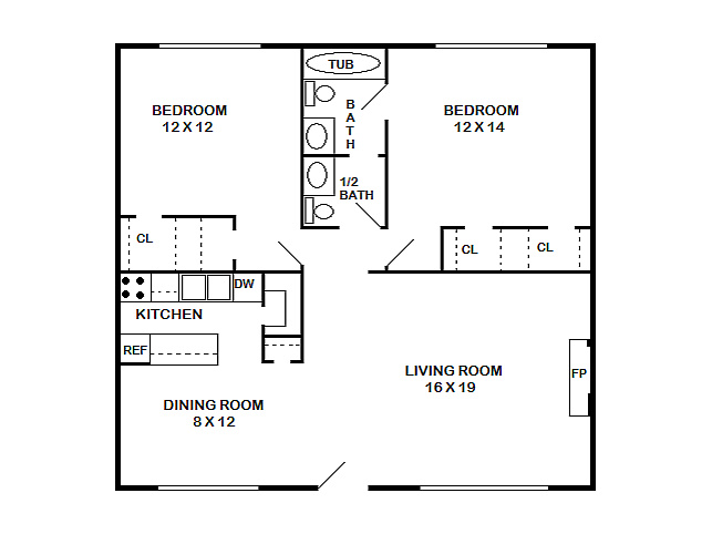 Cambridge Square South – 2 Bed, 1.5 Bath B