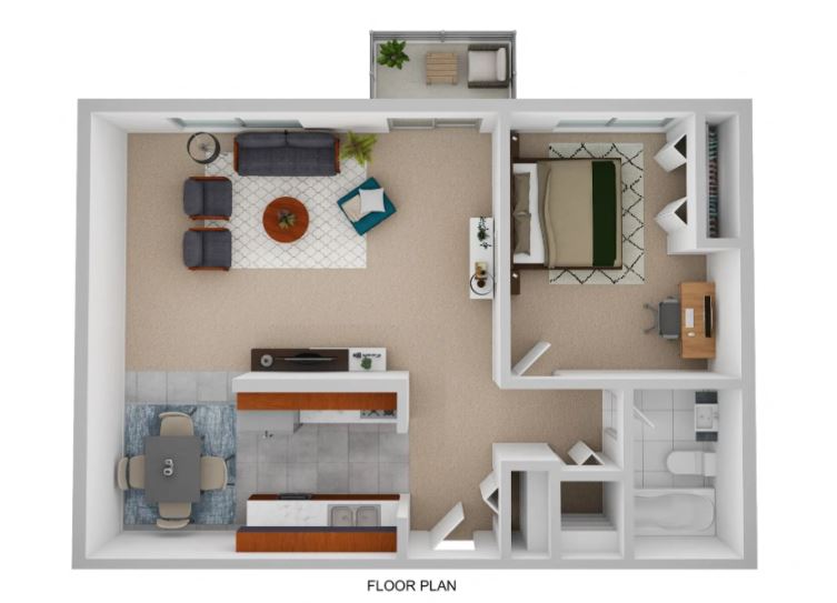 Seasons Park Apartments – 1 Bedroom, Type B, Income Restrictions