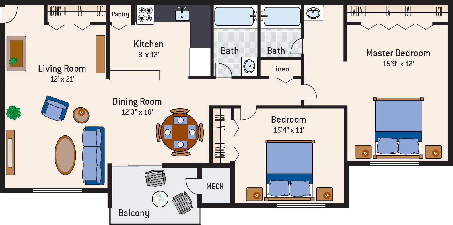Hermitage Square Apartments – 3203-T1