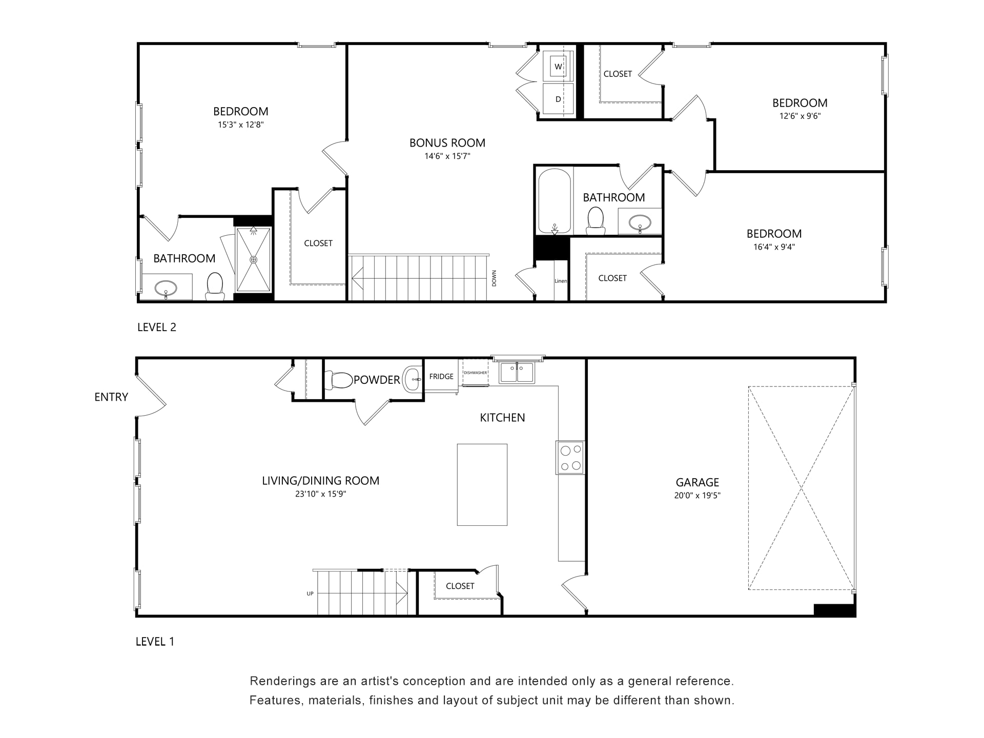 New Classically designed Duet style homes for Rent in Charlotte – 3 beds, 2.5 baths, $2750
