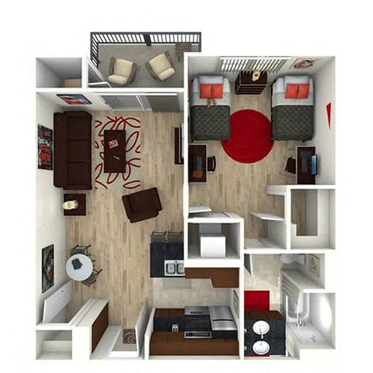 The Residences At Lorenzo – 1 bed, 1 bath, $1450