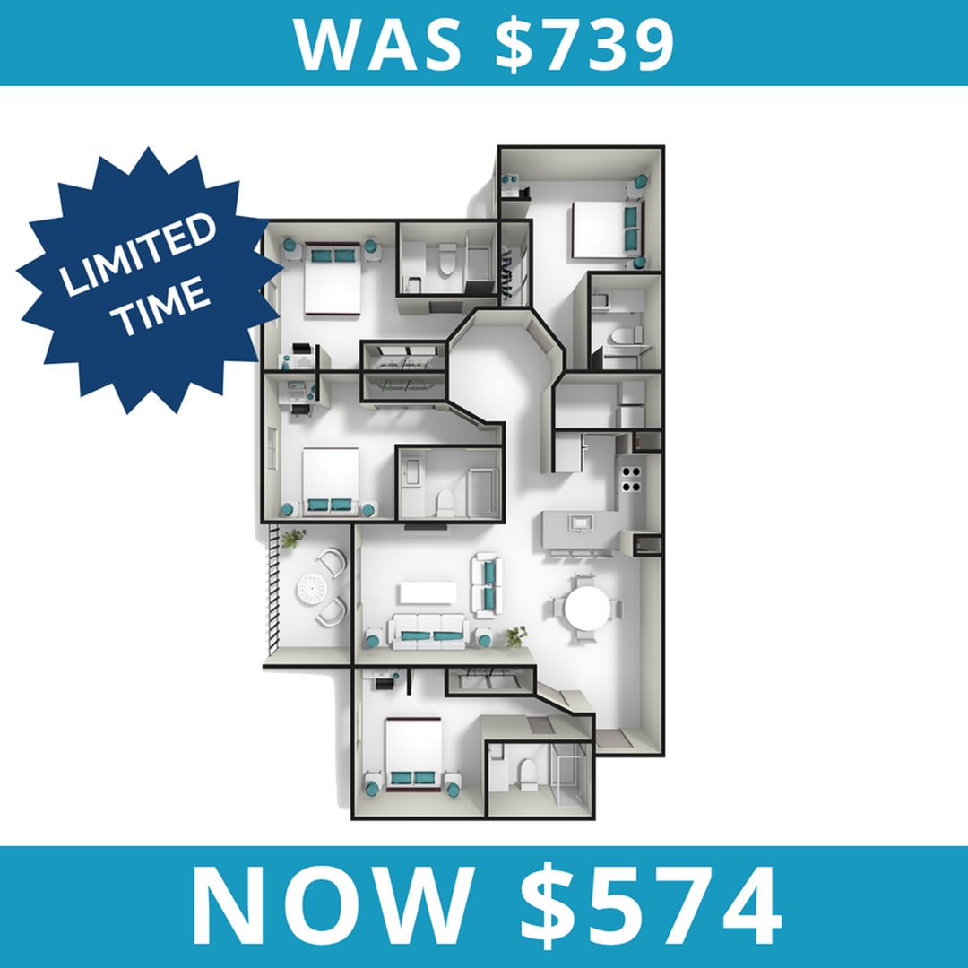 Vue Tampa – Private - Priced By Bed