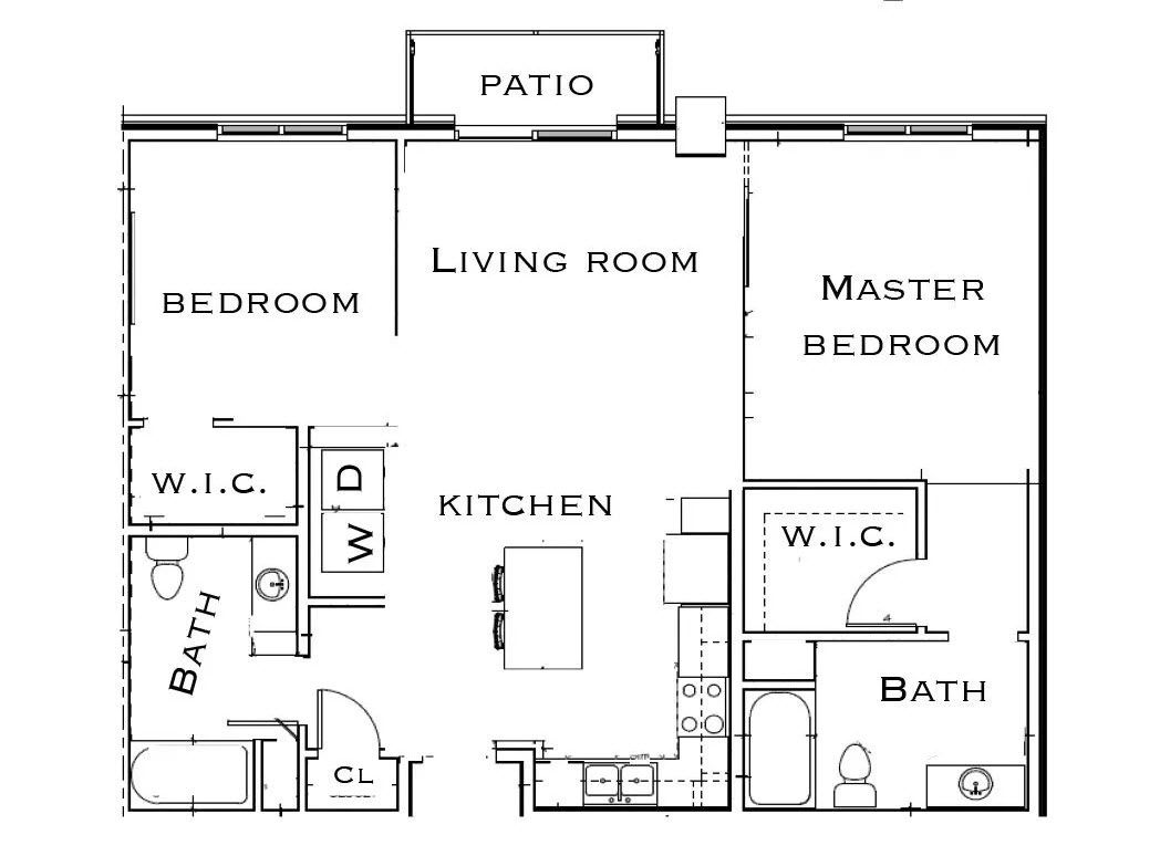 Collins Place Apartments – 2 Bed 2 Bath