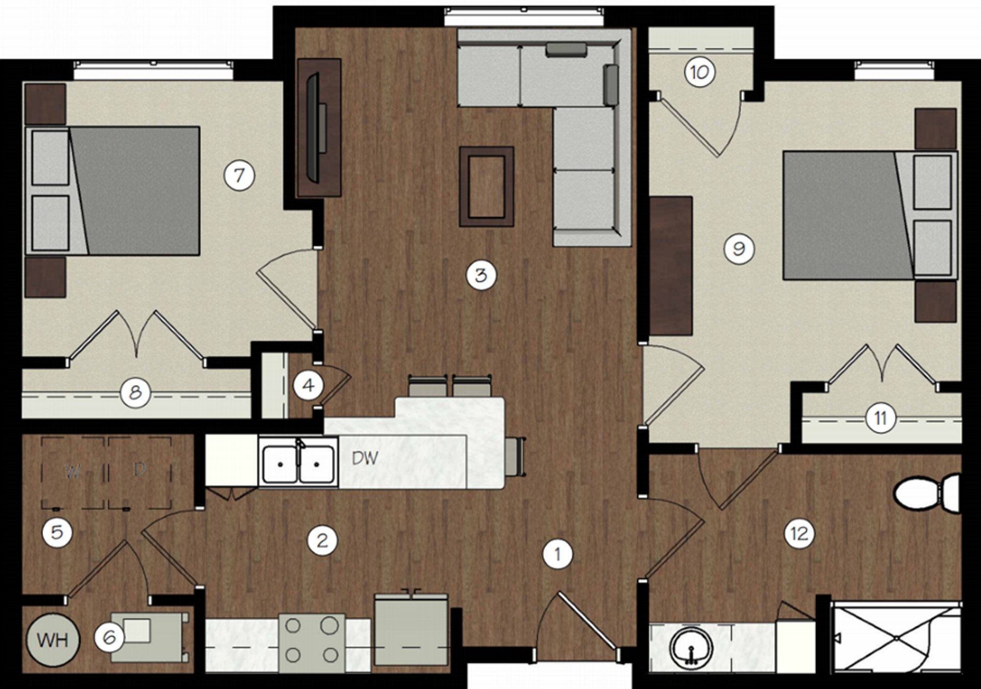 Canyon Place Senior Living – 2 beds, 1 bath, $850
