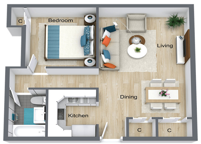 Capital Flats & Magnolia Square Apartments – 312CF