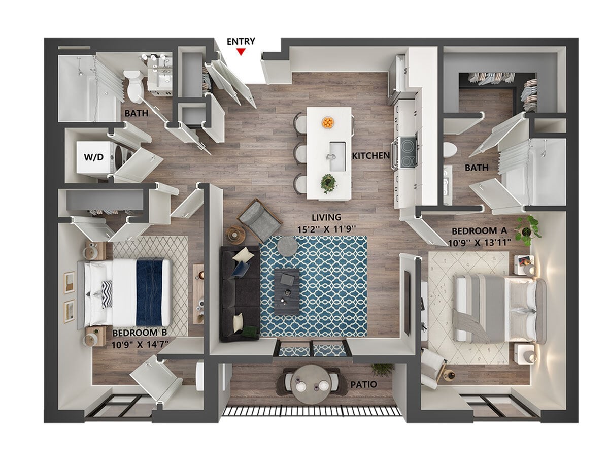New Langdon Apartments – Shared - Priced By Bed