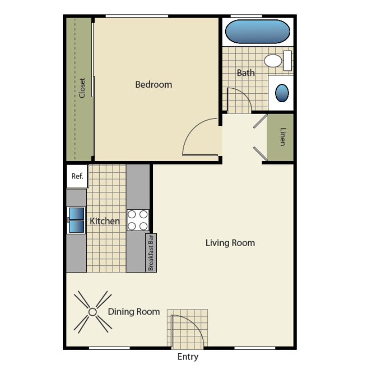 Elan Sea Lofts – 1 Bed 1 Bath