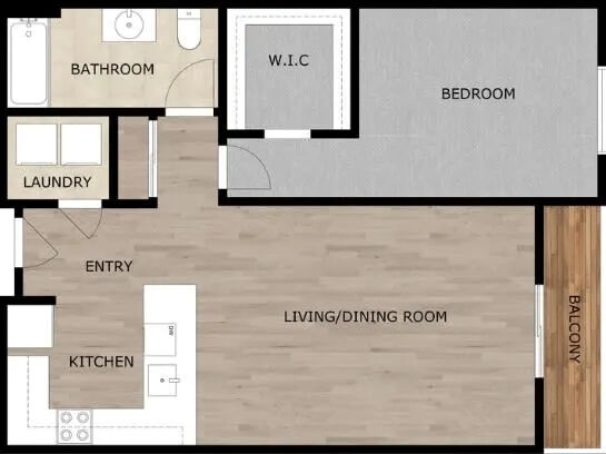 Gateway Plaza – 1BD, 1BTH 45%