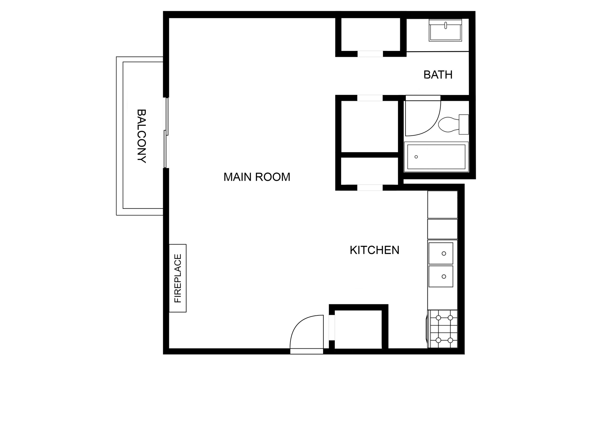 Lofts at Terrain – Studio Apartment