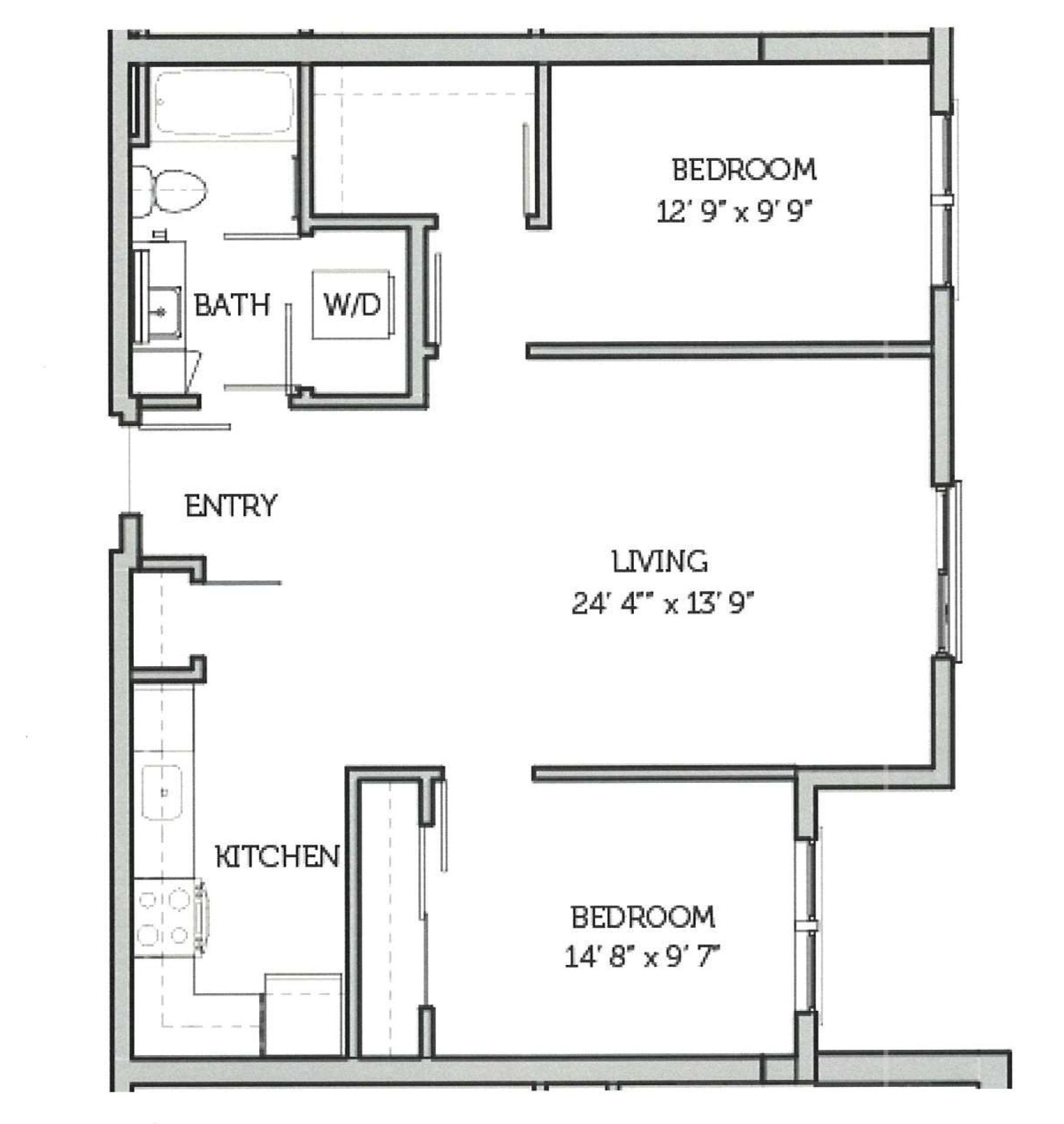 Cannery Row – 2 Bedroom 1 Bath