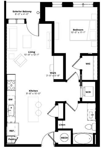 Emblem Park – 1 bed, 1 bath, $1825