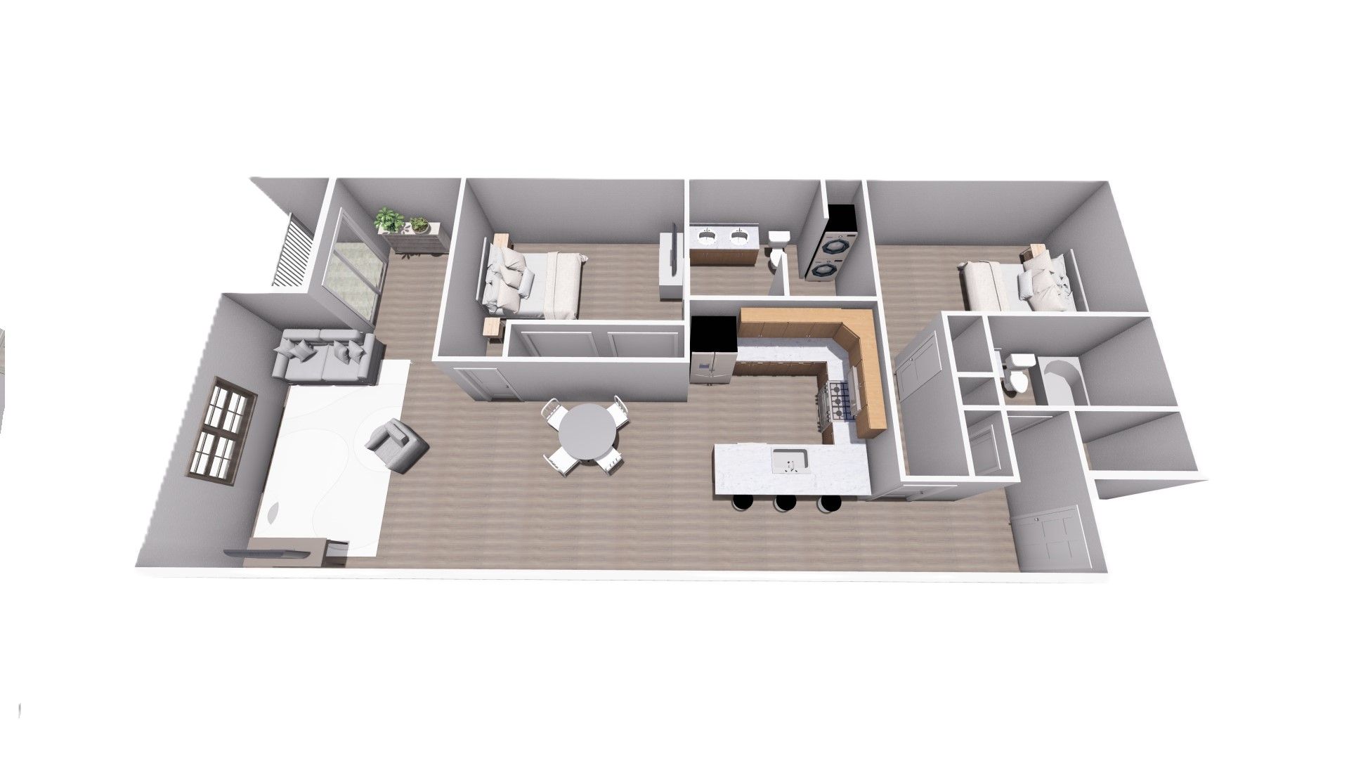 Apartments On Main – 2 beds, 2 baths, $2000