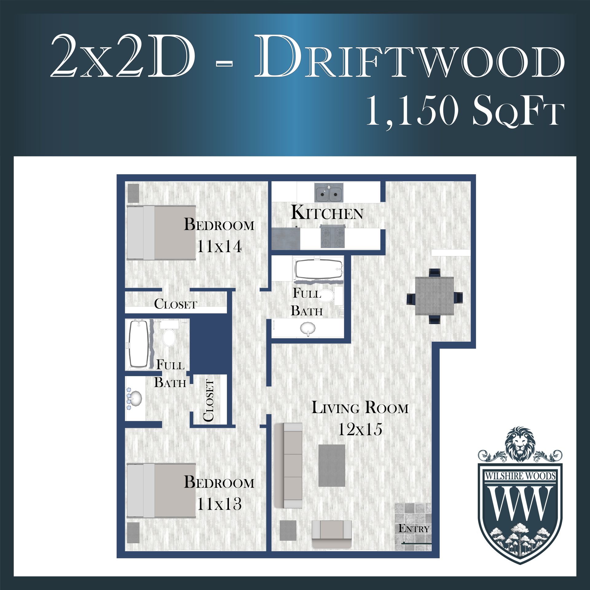 2530 Harry Wurzbach – 2 beds, 2 baths, $1055