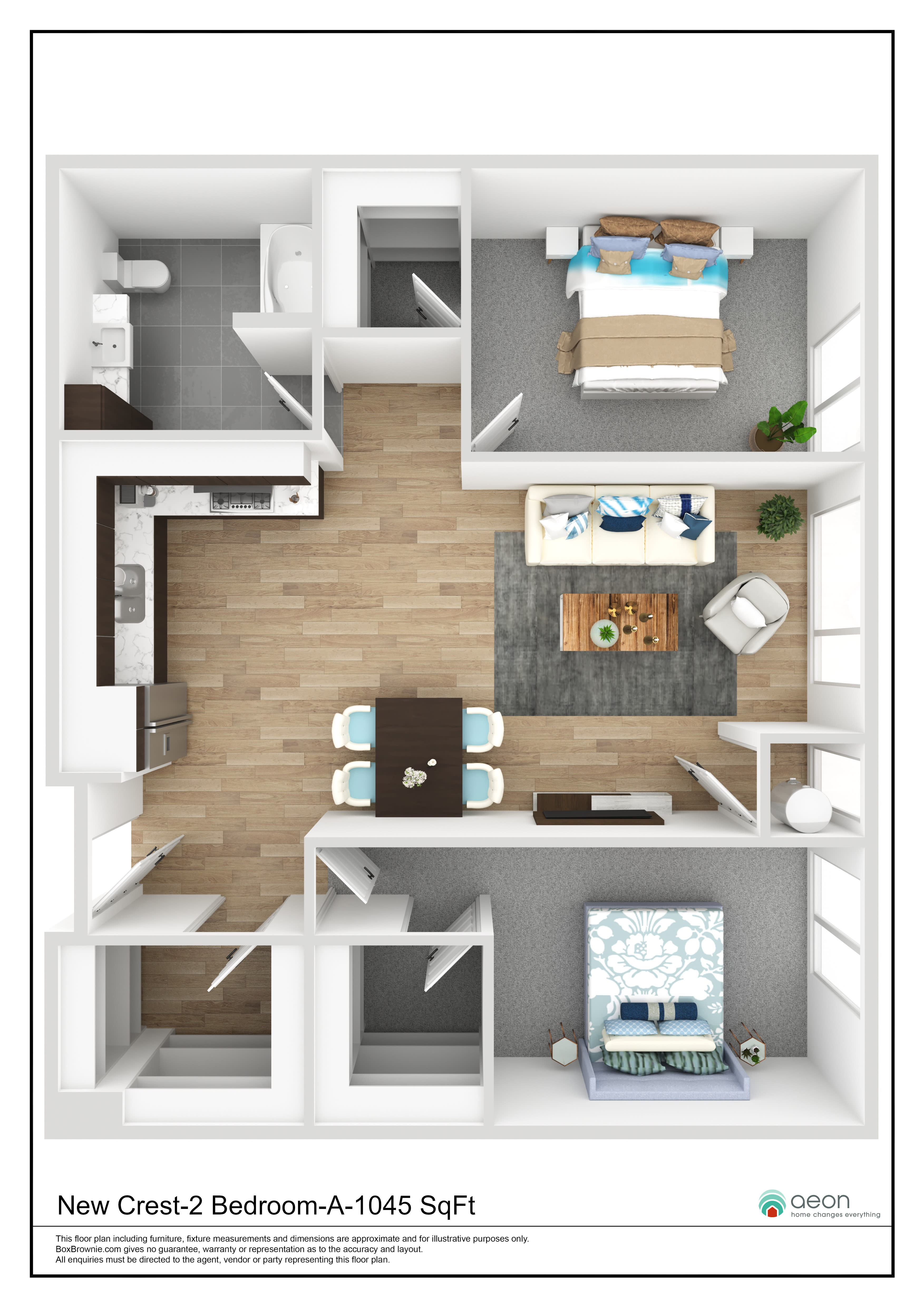 The Crest Apartments – 2 Bedroom, 811