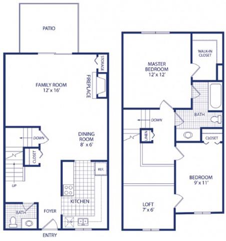 Westwind Townhomes – Two Bedroom