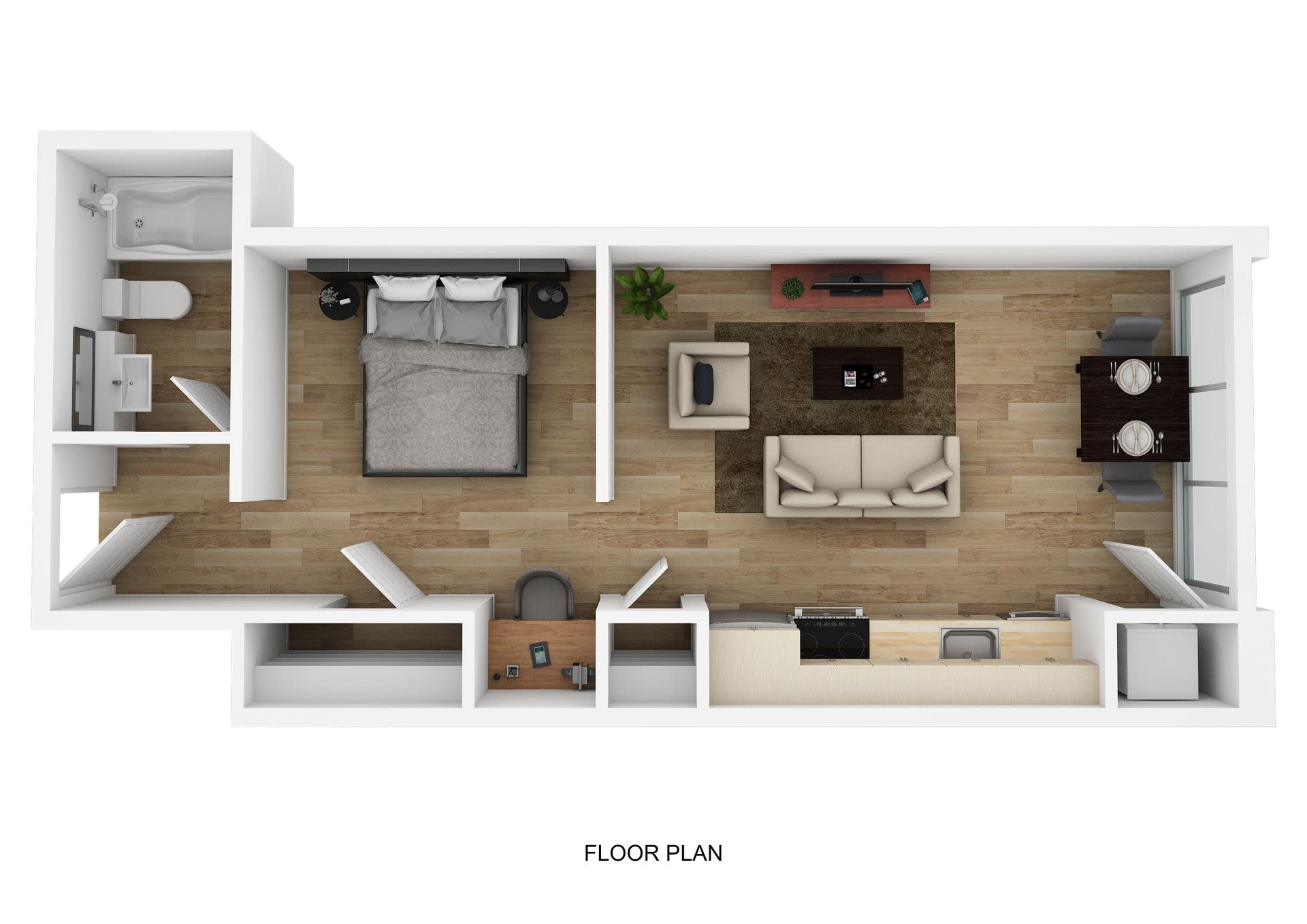 Urban Loft Co. Downtown – 1 bed, 1 bath, $1300