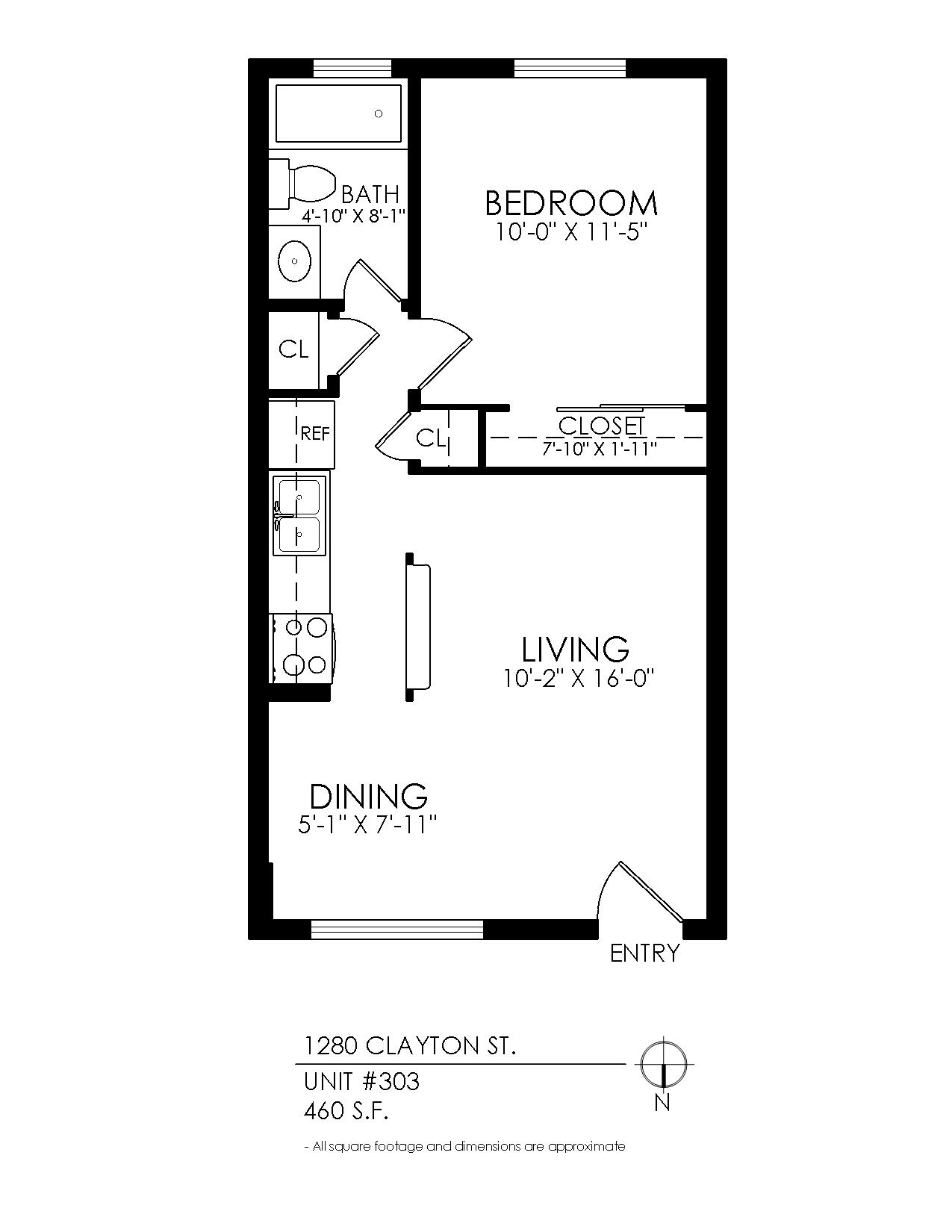 1280 Clayton St. Apartments – 101