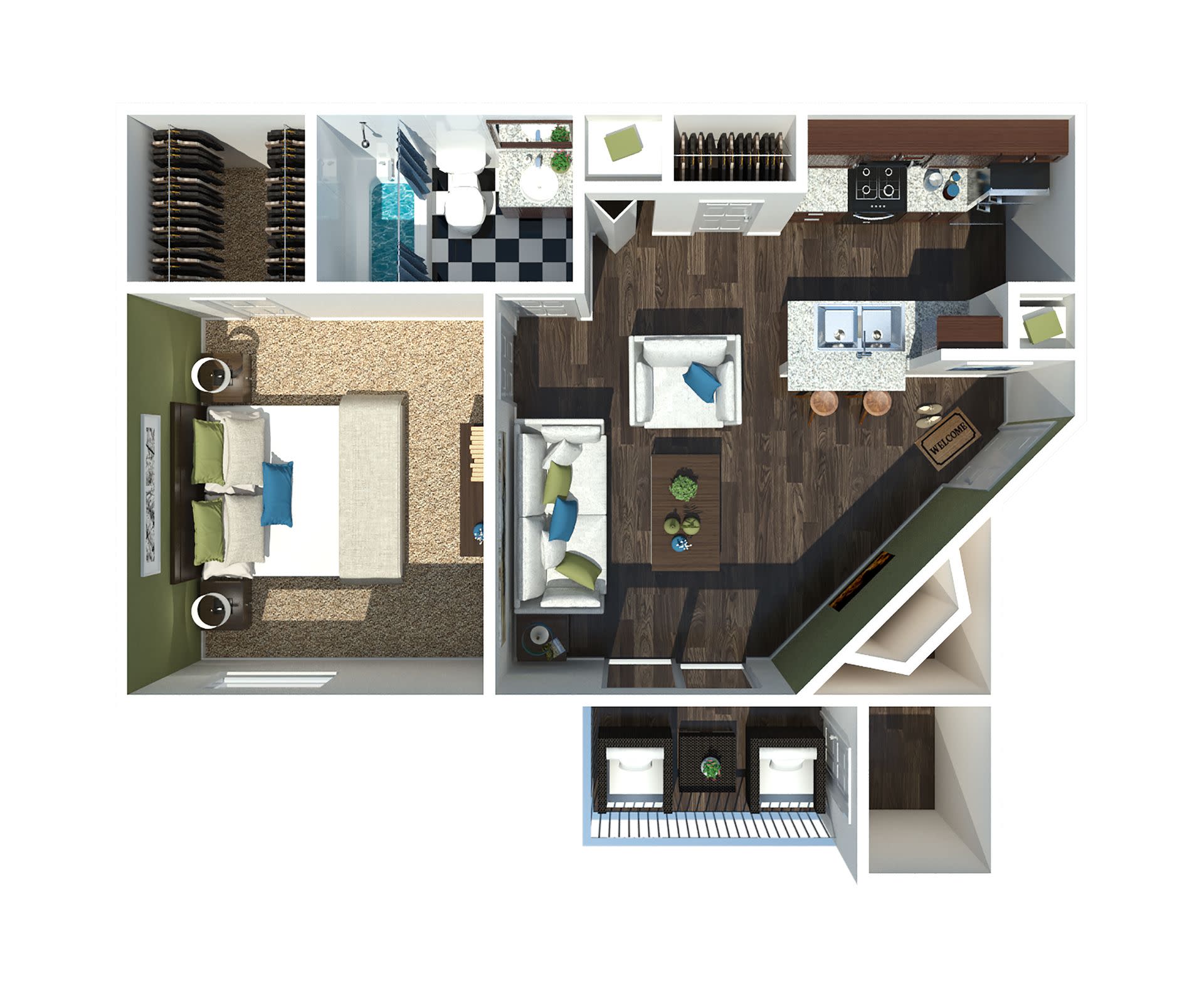 The Willows – 1 bed, 1 bath, $1265