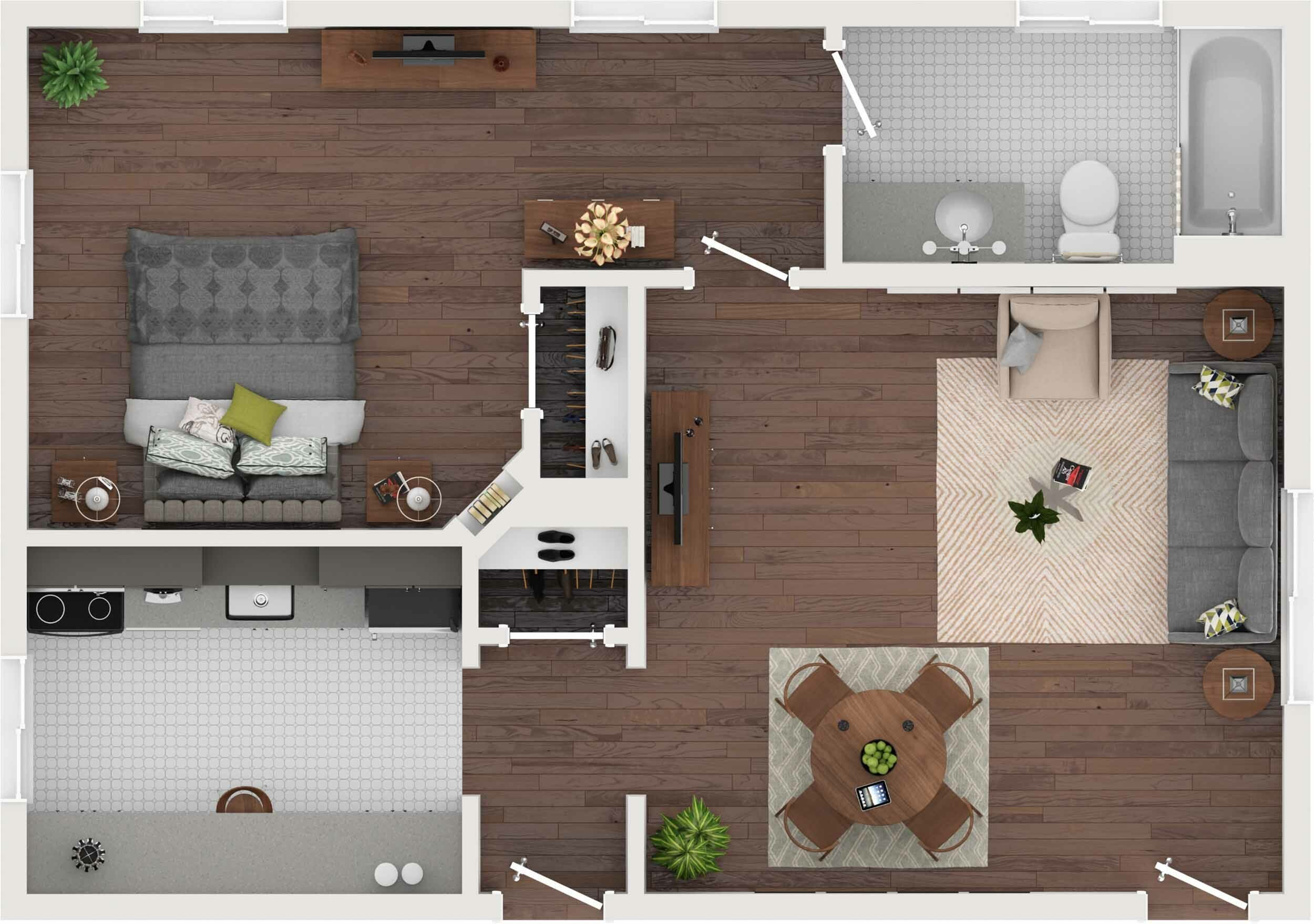Library Park Apartment – 3B