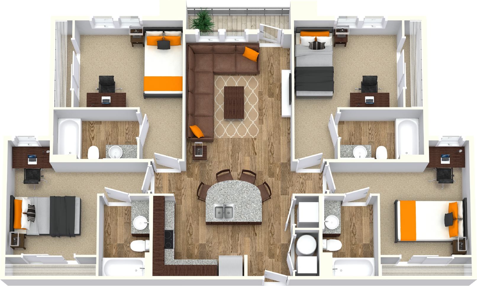 University Walk – Private - Priced By Bed