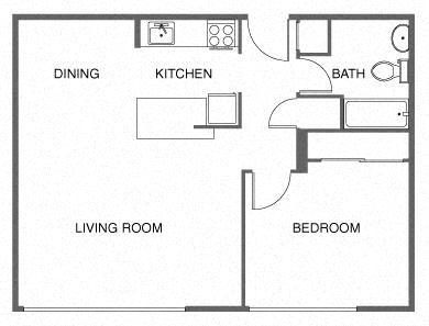 Clay Park Tower Apartments – 1 Bed, 1 Bath B