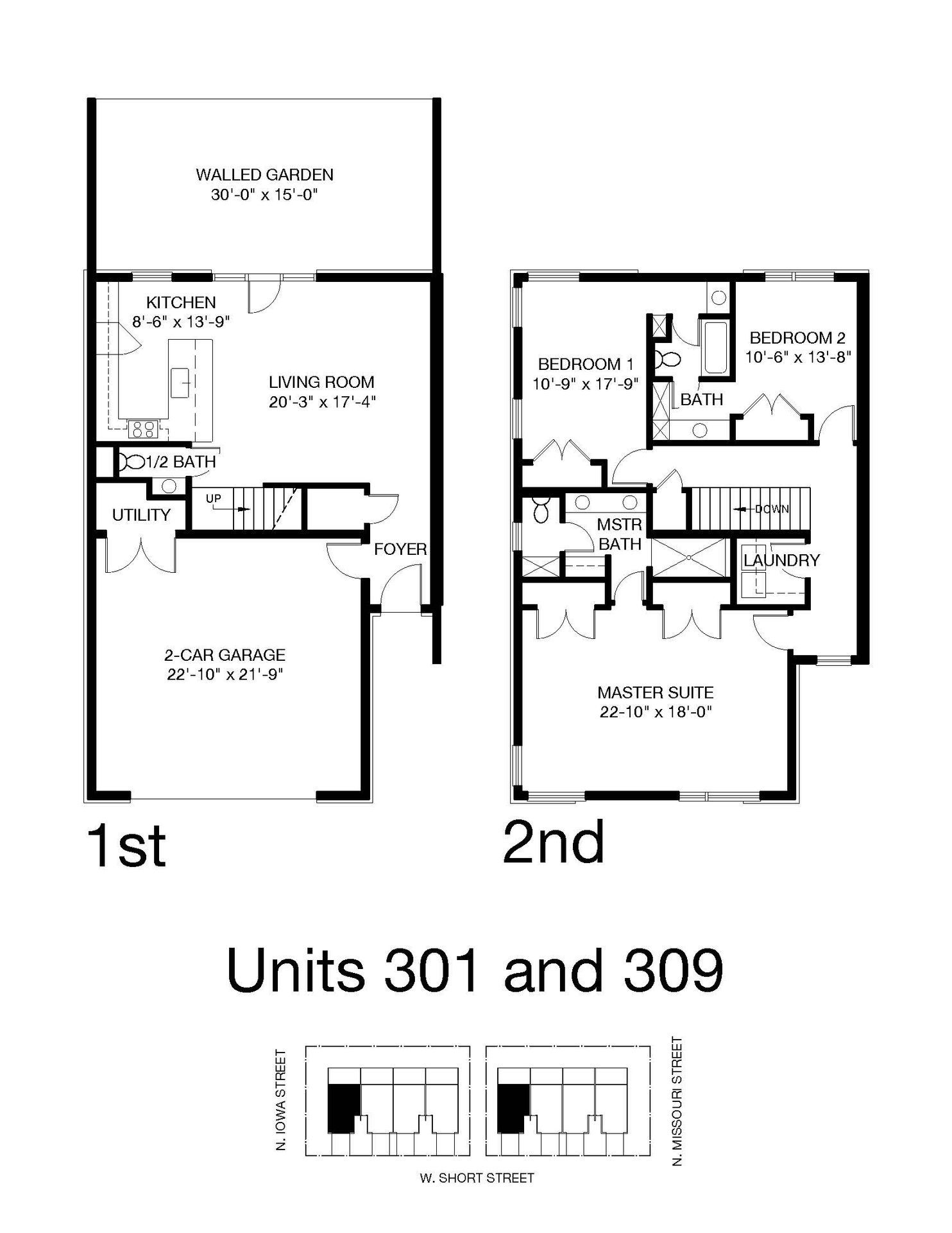 301 W. Short – 3 beds, 2.5 baths, $2950