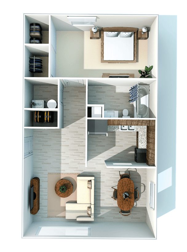 Twin Gables – 1 Bedroom, 1 Bath