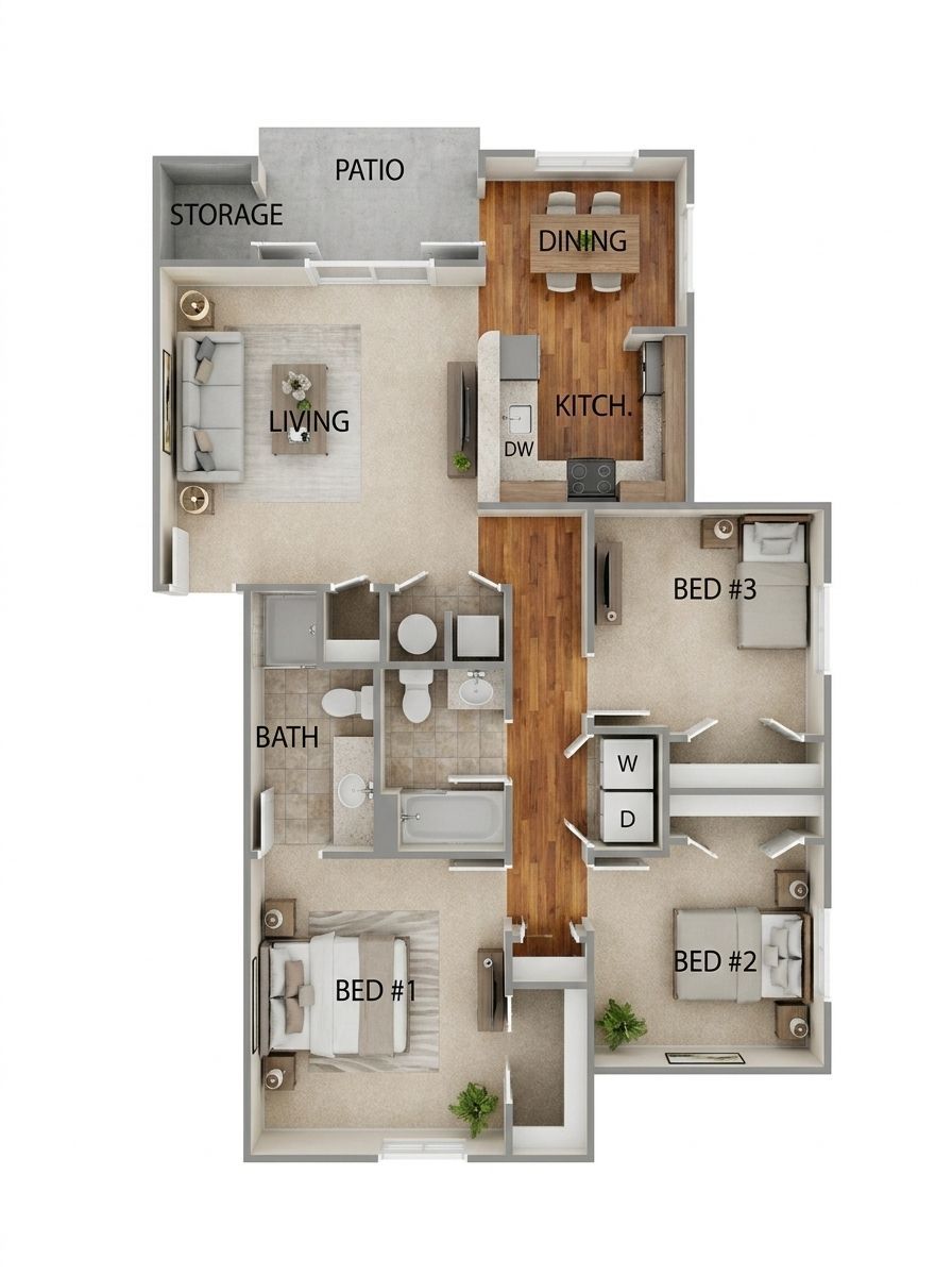 Washington Park – 3 Bed 2 Bath
