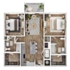 Floor plan: B1-HC