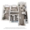 Floor plan: Atlas - 2 Bedrooms  1081