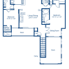 Floor plan: 2BR 2BA 1254 sqft