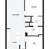 Floor plan: 1 Bed/1 Bath Den-D4 East