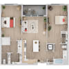 Floor plan: 2B.1